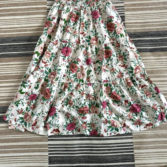 Anthropologie Women's The Somerset Maxi Dress Puff-Sleeve Floral Multicolor Sz M - Picture 3 of 14